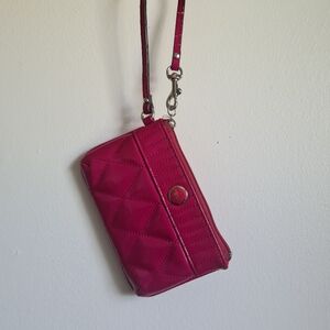 Coach Corner Zip Wristlet